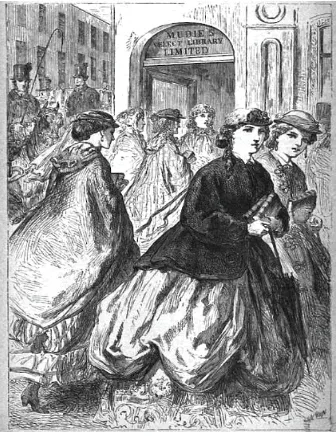 Fig 1. ‘Going to Mudie’s’, London Society Vol. XVI (London: William 