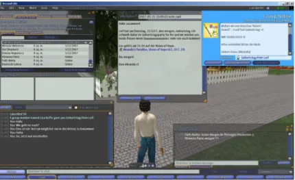 Figure 1: Communication options in Second Life