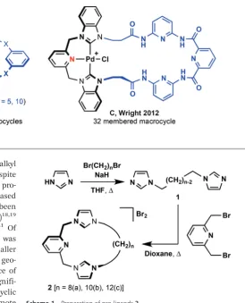 Fig. 2NHC-based macrocyclic complexes.