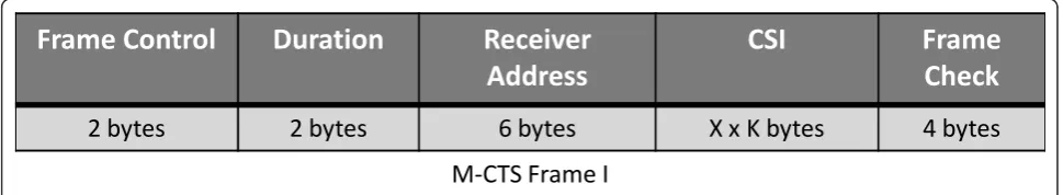 Figure 1 M-RTS control packet format.