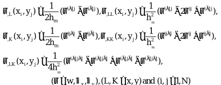 Fig. 2: Grid descretization for the hybrid techniqueconsisting of FDM and MLSDQM