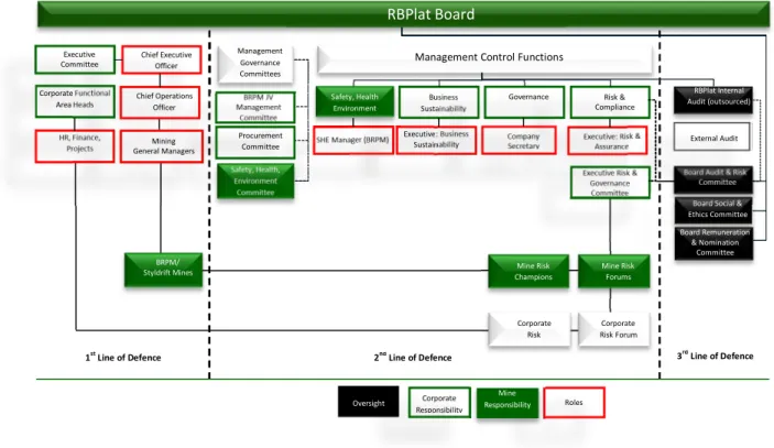 Table 3: RBPlat Risk Governance Structure 