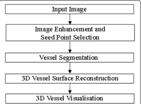 Figure 3 Vessel segmentation and 3D vessel reconstructionframework.