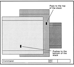 Figure 3-4. Pushing and Popping Windows 