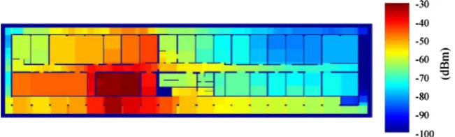 Fig. 1. Histograms of the RSS frequencies for two AP.