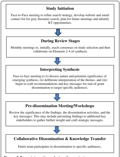 Figure 2 Team interactions during the project.