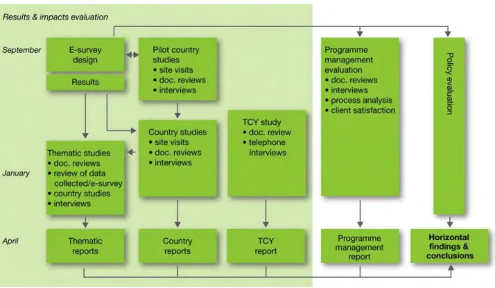 Figure 2.5  Main activities in the evaluation 