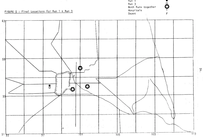 FIGURE 5 : Final Locations for T-Run 1 & Run 3 