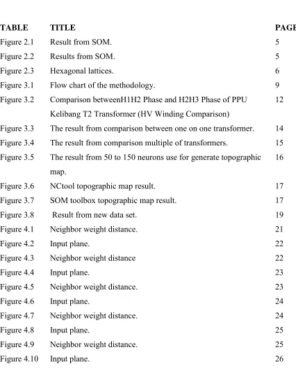 Figure 2.2 Results from SOM. 