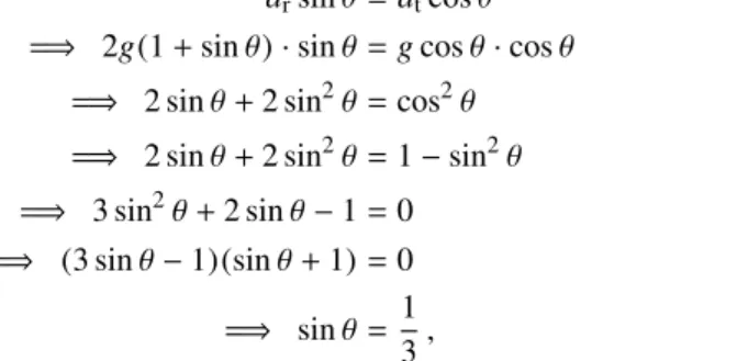 Figure 3.28There is also another root of the above quadratic equation, namely sinθ = −1 =⇒ θ =