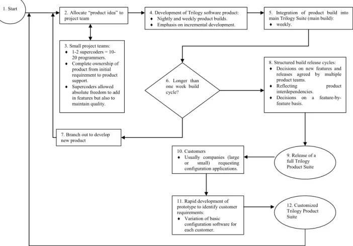 Fig. 1. Summary DSA Model for trilogy application development (1998) 