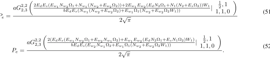 Fig. 1 (a) compares the BERs obtained by simulation, “Ex-act” in (18), “Approximation-1” in (19) and “Approximation-