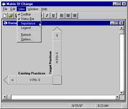 Figure A3:  The View Menu