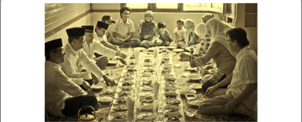 Fig. 3 Manjalang mintuo tradition in Minangkabau. A tradition which a daughter-in-law brings food to visit her in-laws
