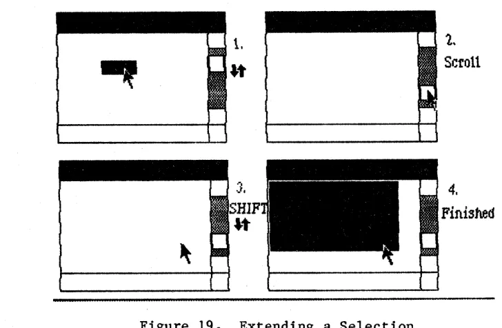 Figure 19. Extending a Selection 