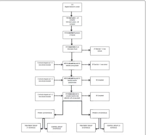 Figure 1 CONSORT flowchart – school recruitment and randomisation.