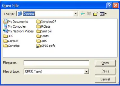 Figure 5.6: Open File dialog box.