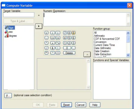 Figure 5.15: Compute Variable dialog box.