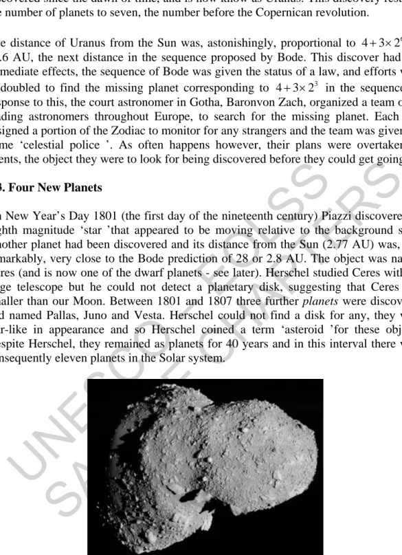 Figure 2. Asteroid Itokawa. (Credit &amp; Copyright: ISAS, JAXA) 