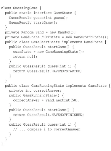 Fig. 2. A state-based implementation of the guessing game