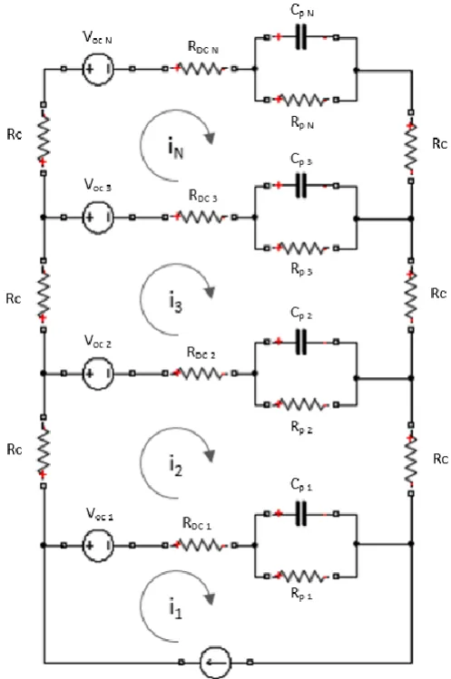 Figure 1: Schematic of parallel connected cells 
