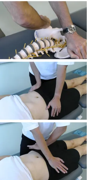 Figure 5: Distraction test: hand positioning and alternate hand positioning  