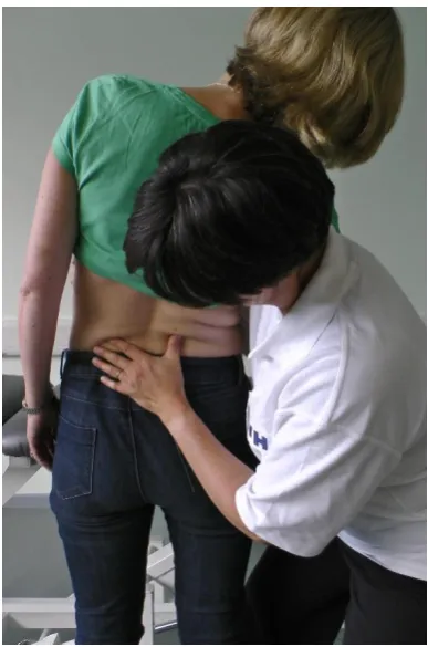 Figure 1: Testing position for extension side flexion and extension rotation 