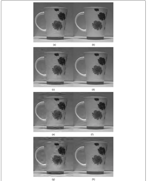 Figure 2 The comparison of the CS reconstruction results. (a) Wavelet basis Mrate = 74.2% and (b) blended basis functions Mrate = 74.2%.(c) Wavelet basis Mrate = 58.6% and (d) blended basis functions Mrate = 58.6%