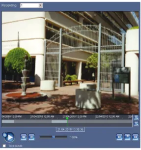 Figure 7.2 Recordings window Note: