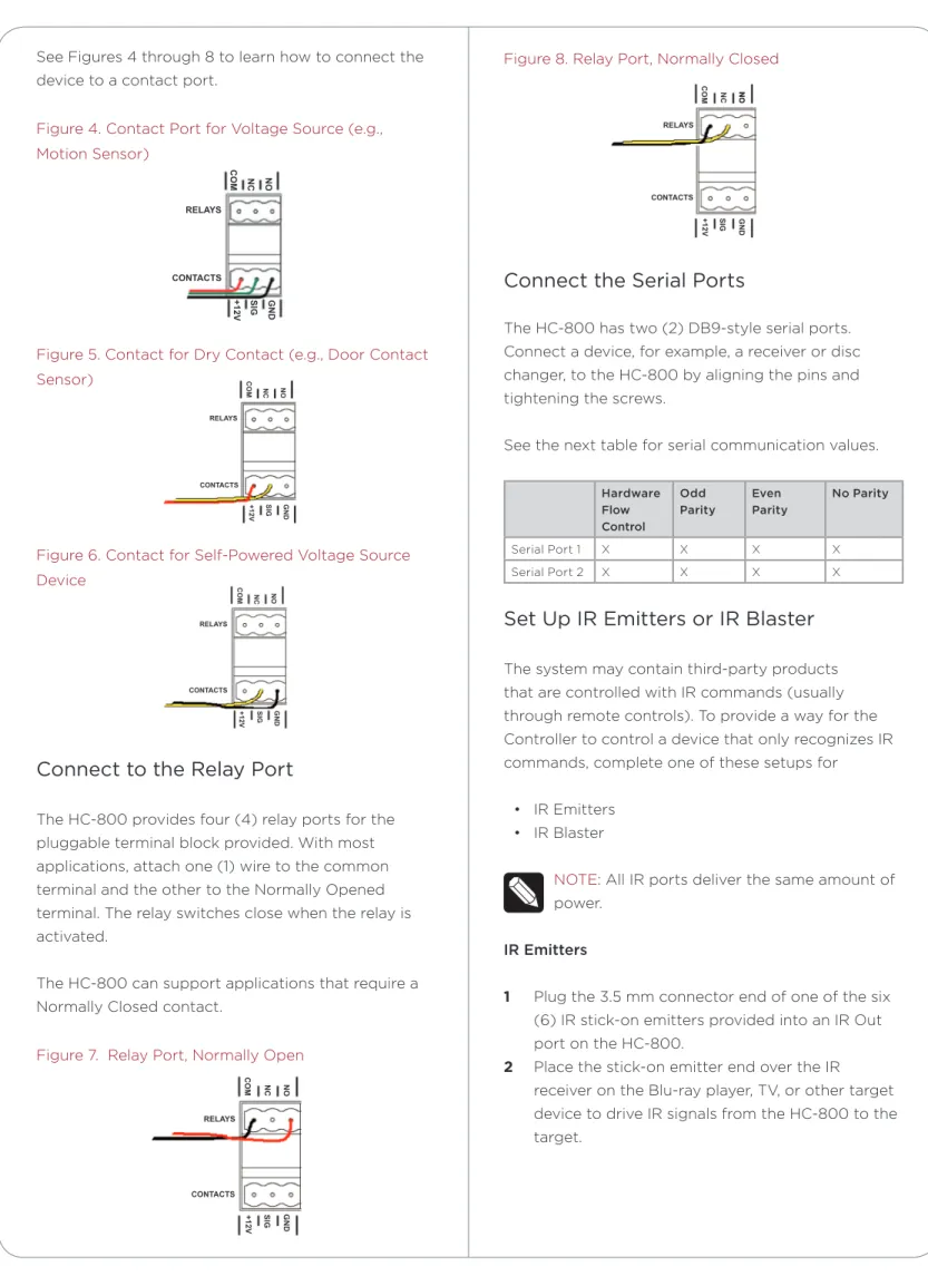 Figure 4. Contact Port for Voltage Source (e.g.,  Motion Sensor)
