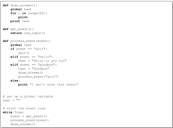 Figure 13.1: A simulated event loop.