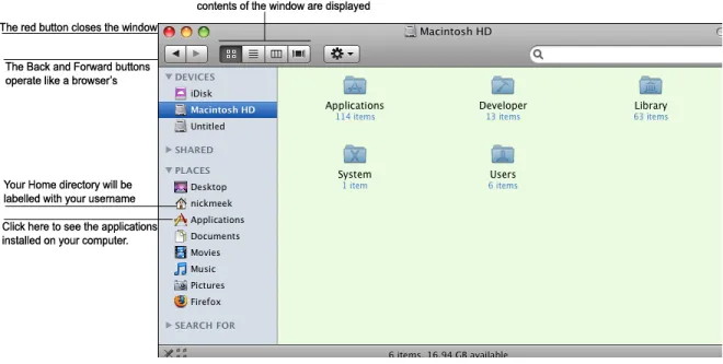 Figure 1.2: A Finder Window
