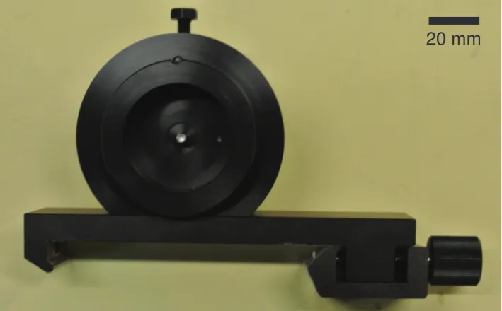 Figure 3.7: The XEOM1 end cap prevents external light from entering the opticalcolumn