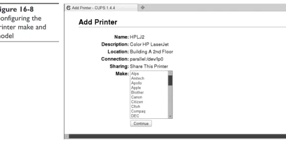 Figure 16-9    Viewing the printer  status