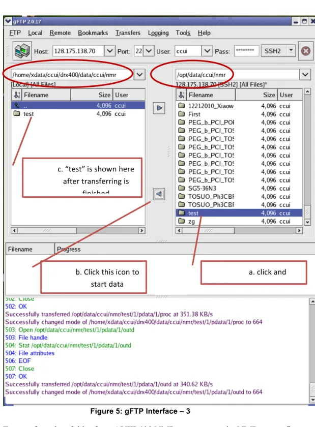 Figure 5: gFTP Interface – 3 