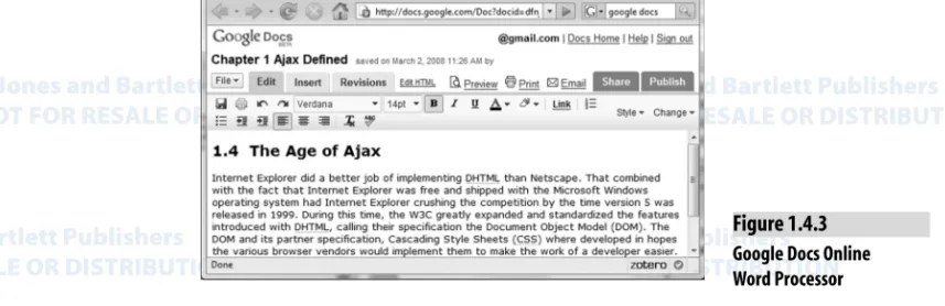 Figure 1.4.3 Google Docs Online  Word Processor