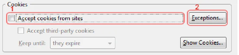 Figure 5.2 – A web site asking whether you would like to accept/share the cookies 