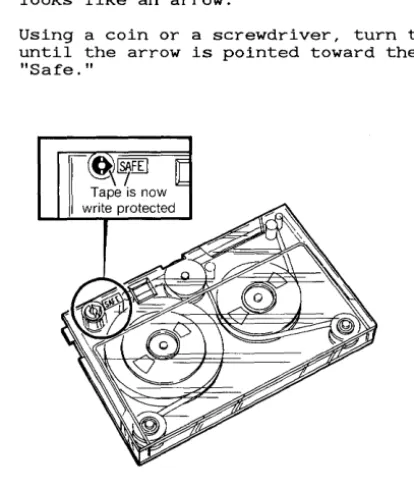Figure 3-1 Write-Protected Tape 