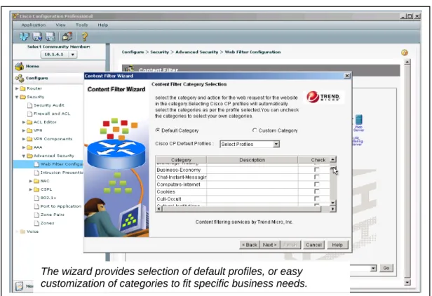 Figure 1: Content Filter Wizard 