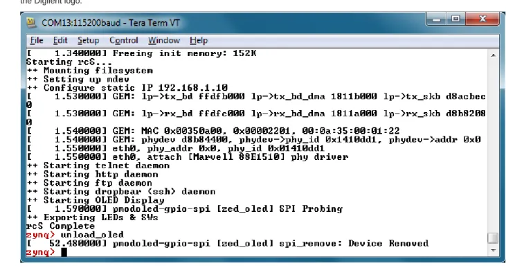 Figure 12 – Turning the OLED Display Off 