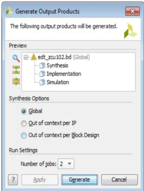 Figure 2-9: Generate Output Products Dialog Box