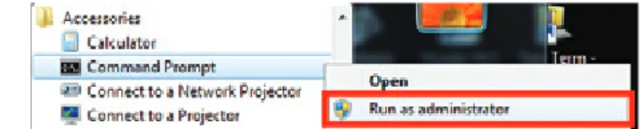 Figure 15: Opening the Windows Command Prompt with Administrator Privileges