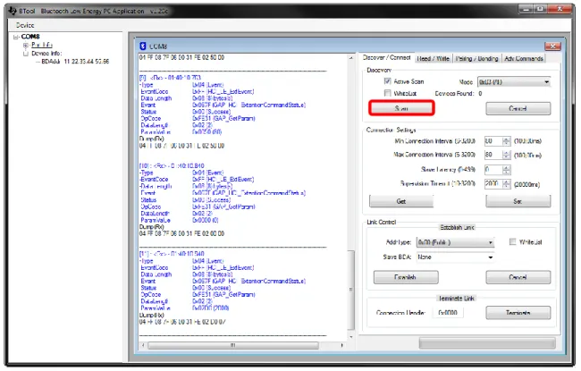 Figure 13 BTool, Scan for Devices 