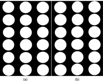 Fig. 4 Plate binary mask mosaics of (a) training set and (b) test set.