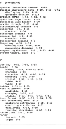 table initial types 