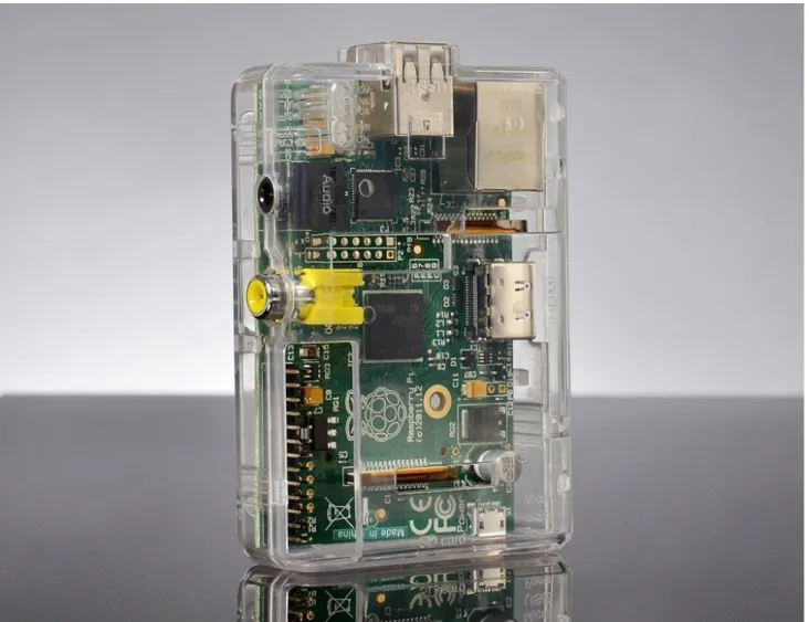 Fig. 15 displays a RaspBerry Pi. The description of this card, their functionalities, interfaces and connectors  are explained in the ref [RD5]