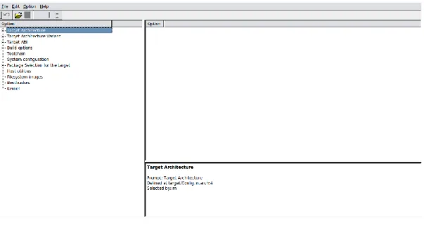 Fig. 6: Buildroot setup screen.  