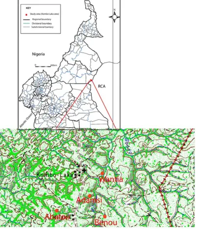 Figure 1. Map of studied area. 