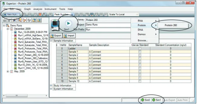 Fig . 3 .5 . New Run dialog . The Experion system stops analysis when it  reaches the number of samples entered.