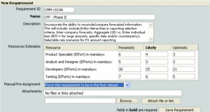 Figure 3: Defining the project settings. 